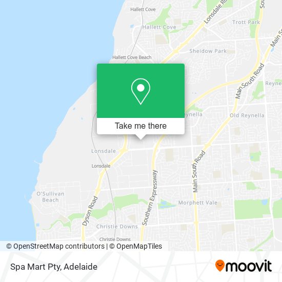 Spa Mart Pty map