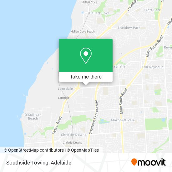 Southside Towing map