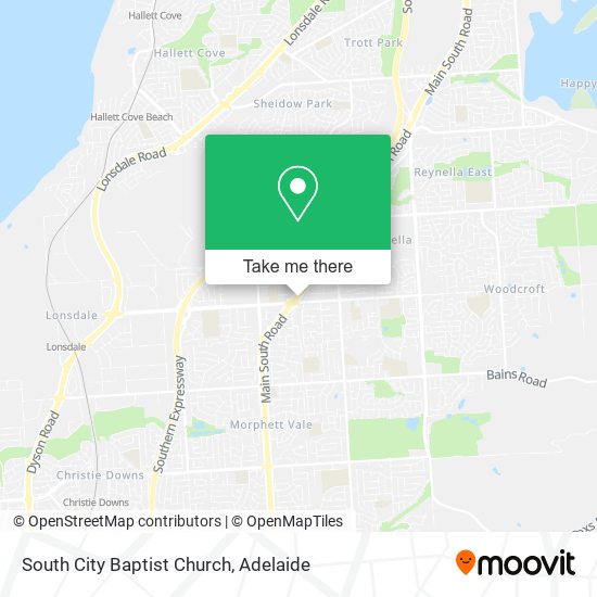 South City Baptist Church map