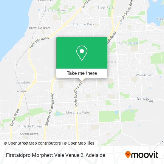 Mapa Firstaidpro Morphett Vale Venue 2