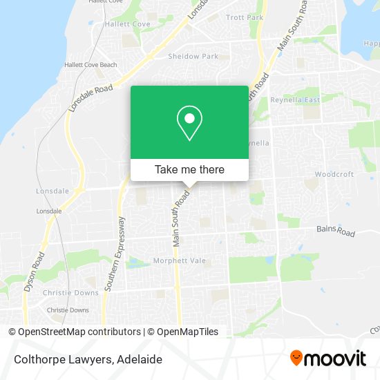 Colthorpe Lawyers map