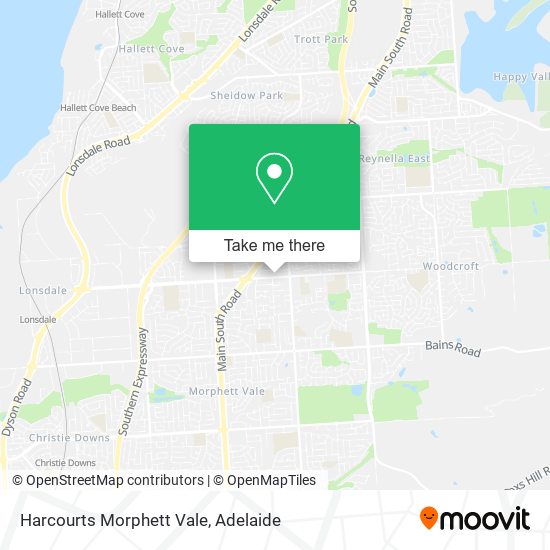 Harcourts Morphett Vale map