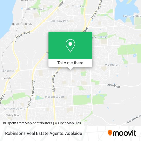 Robinsons Real Estate Agents map