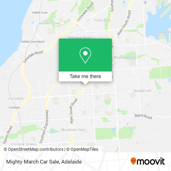 Mighty March Car Sale map