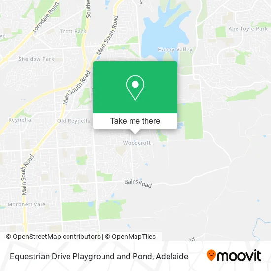 Equestrian Drive Playground and Pond map