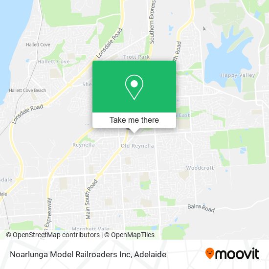 Mapa Noarlunga Model Railroaders Inc