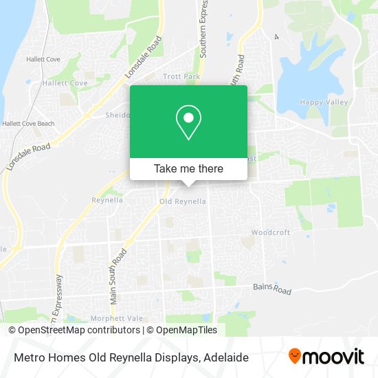 Mapa Metro Homes Old Reynella Displays