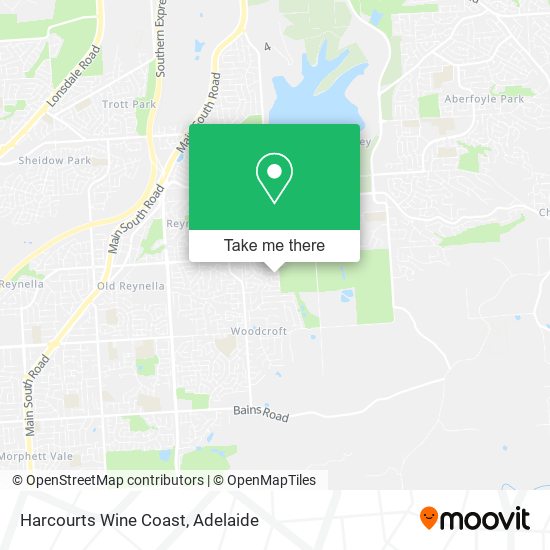 Mapa Harcourts Wine Coast