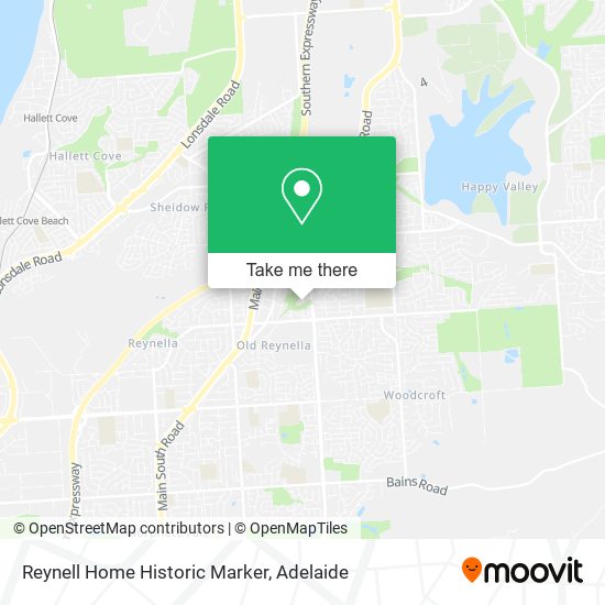 Reynell Home Historic Marker map