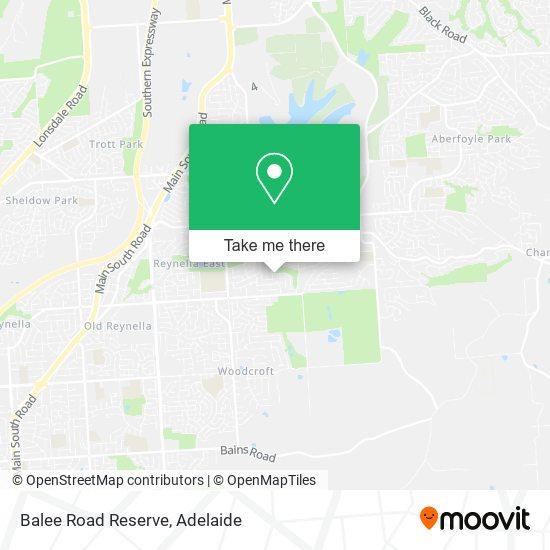 Balee Road Reserve map