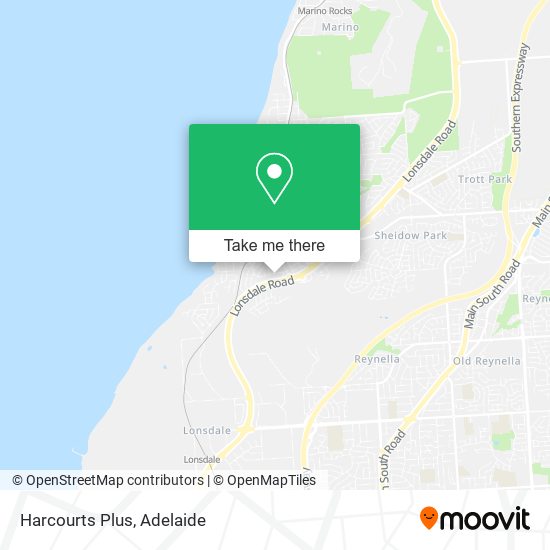 Mapa Harcourts Plus