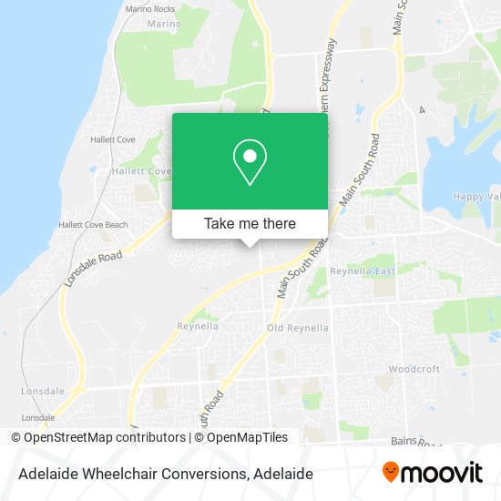 Adelaide Wheelchair Conversions map