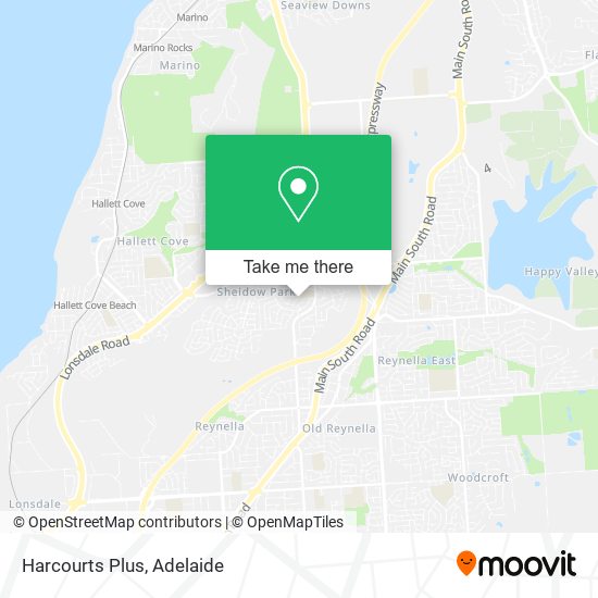 Harcourts Plus map