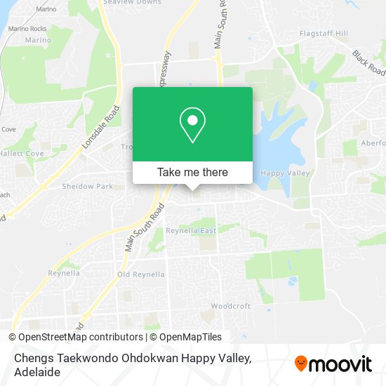 Mapa Chengs Taekwondo Ohdokwan Happy Valley