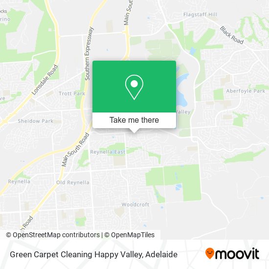 Green Carpet Cleaning Happy Valley map