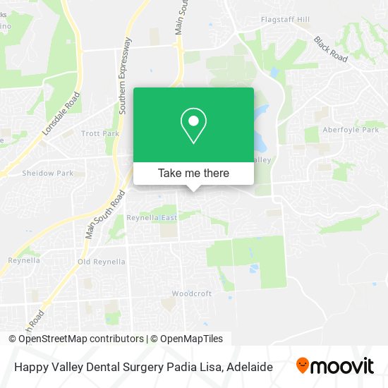 Mapa Happy Valley Dental Surgery Padia Lisa