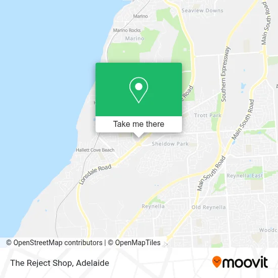 Mapa The Reject Shop