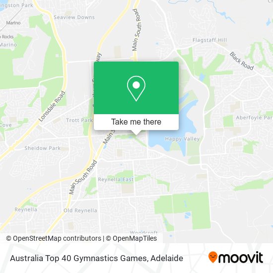 Australia Top 40 Gymnastics Games map