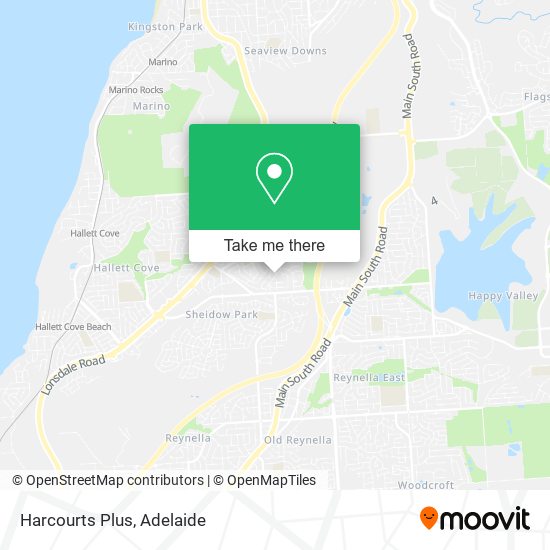 Harcourts Plus map