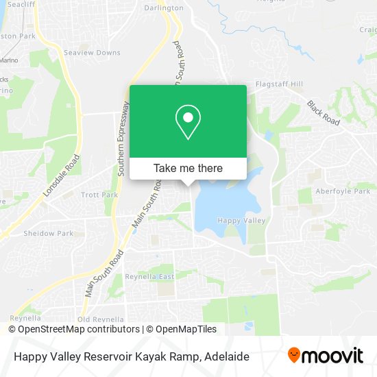 Happy Valley Reservoir Kayak Ramp map
