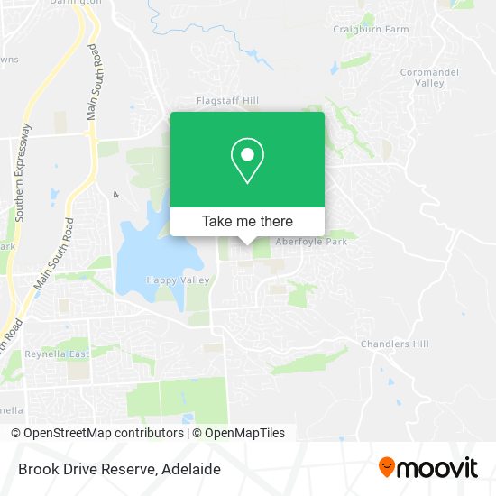 Brook Drive Reserve map