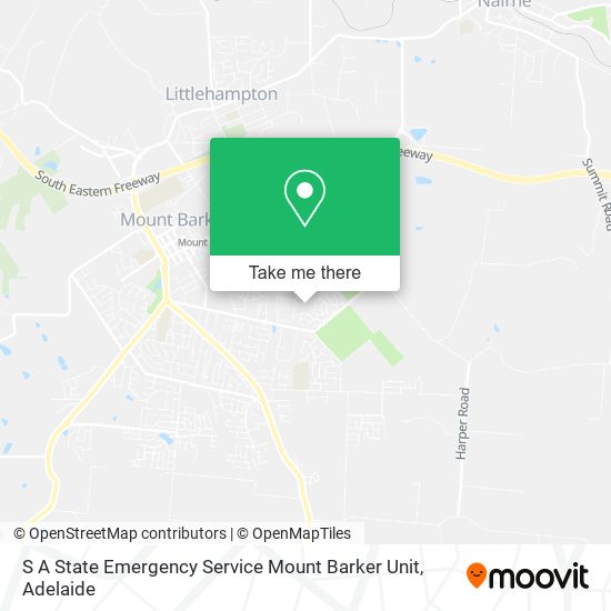 S A State Emergency Service Mount Barker Unit map