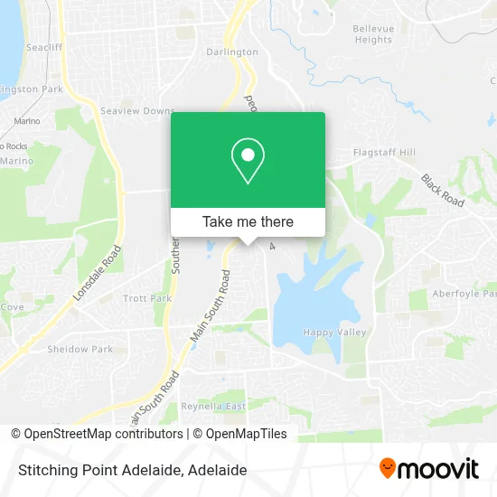 Mapa Stitching Point Adelaide