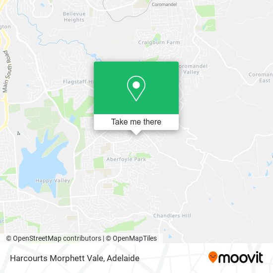 Mapa Harcourts Morphett Vale