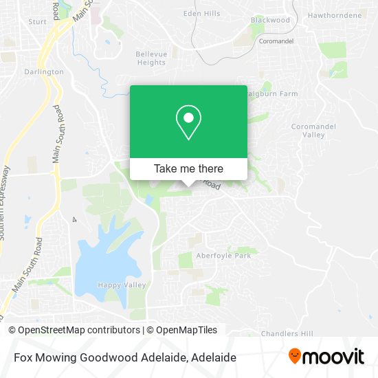 Fox Mowing Goodwood Adelaide map