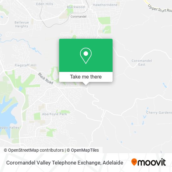 Coromandel Valley Telephone Exchange map