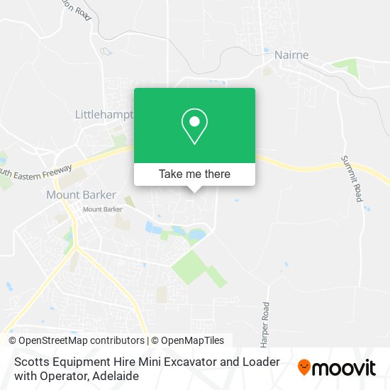 Scotts Equipment Hire Mini Excavator and Loader with Operator map