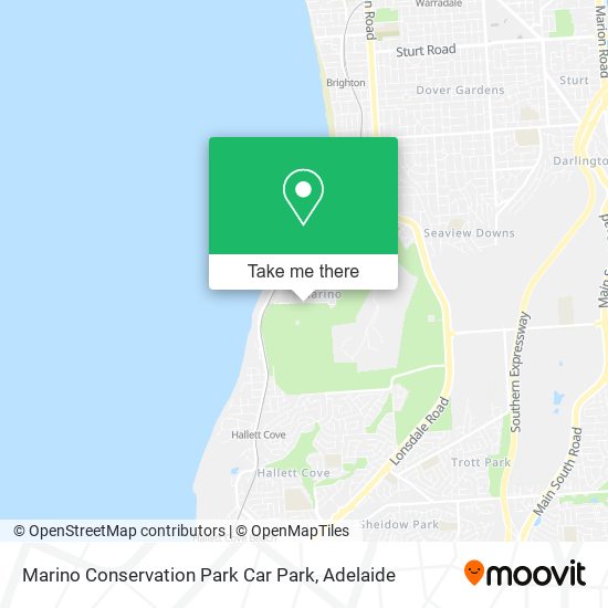 Marino Conservation Park Car Park map