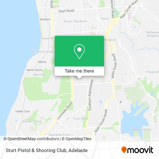 Sturt Pistol & Shooting Club map