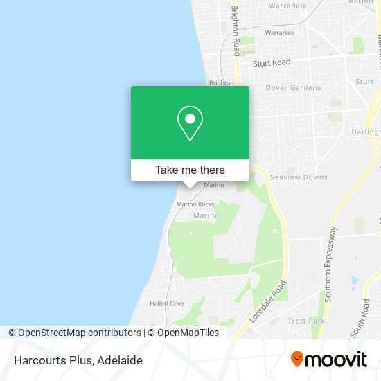 Harcourts Plus map