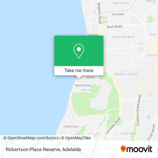 Robertson Place Reserve map
