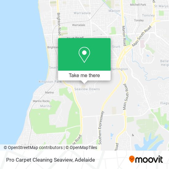 Pro Carpet Cleaning Seaview map