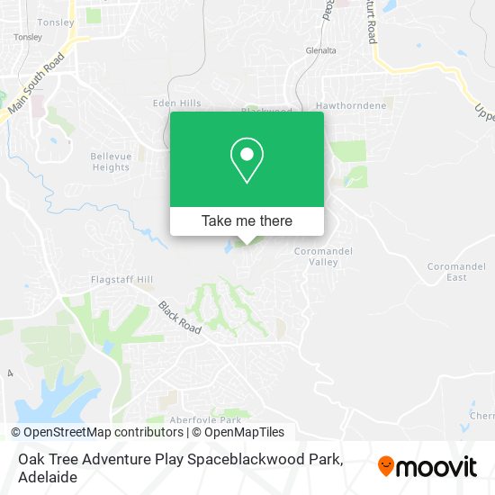 Mapa Oak Tree Adventure Play Spaceblackwood Park