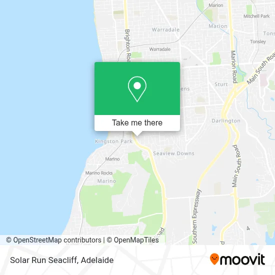 Mapa Solar Run Seacliff