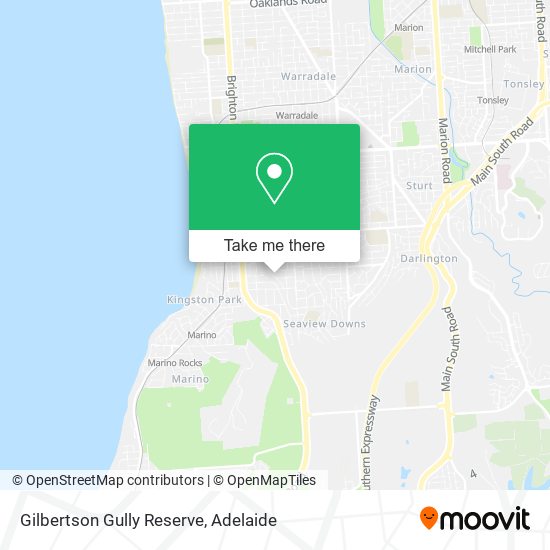 Gilbertson Gully Reserve map