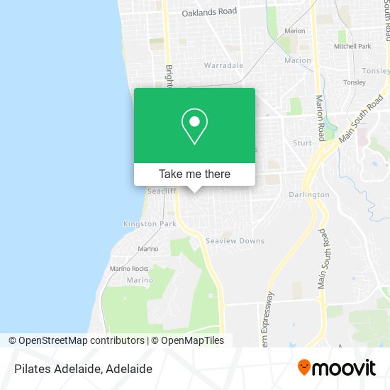 Pilates Adelaide map