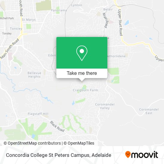 Concordia College St Peters Campus map