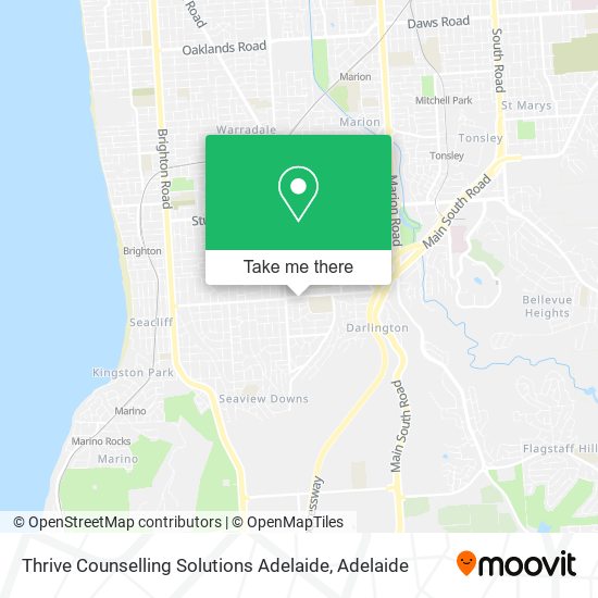 Mapa Thrive Counselling Solutions Adelaide