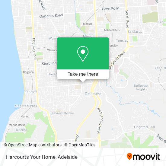 Harcourts Your Home map