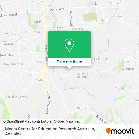 Media Centre for Education Research Australia map