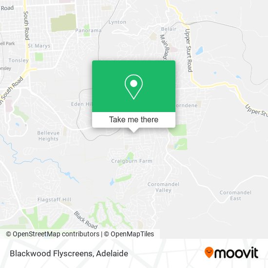 Blackwood Flyscreens map