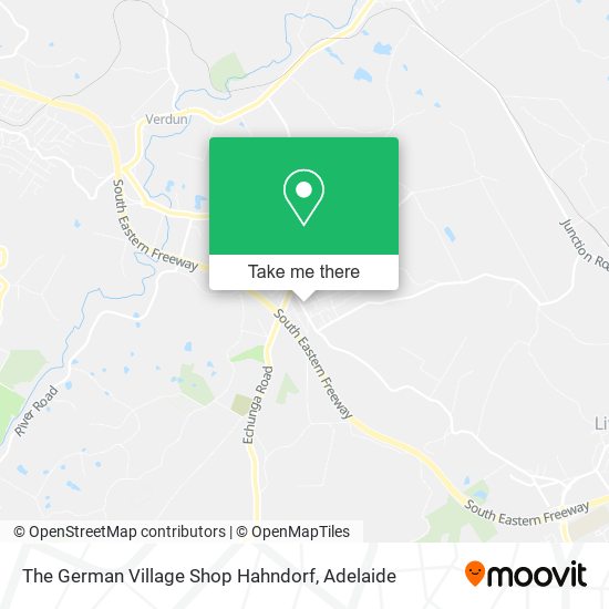 The German Village Shop Hahndorf map