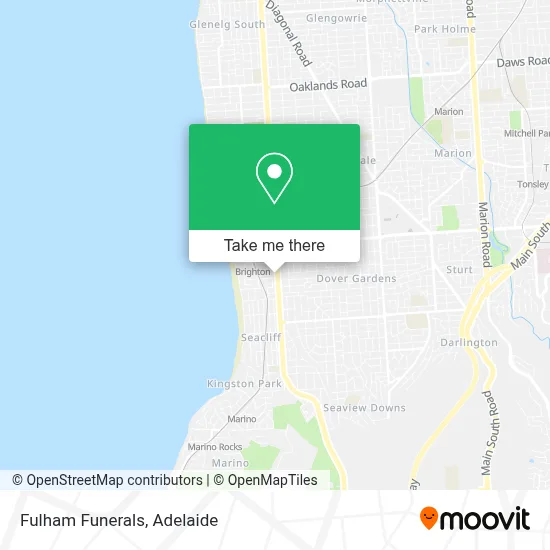 Mapa Fulham Funerals
