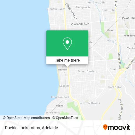 Mapa Davids Locksmiths