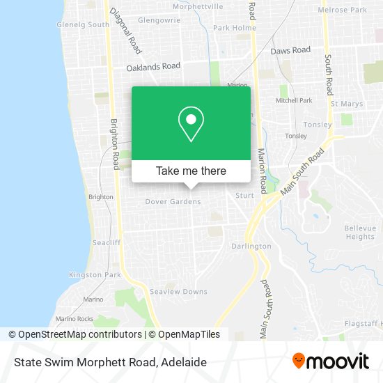 State Swim Morphett Road map