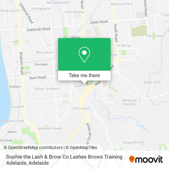 Sophie the Lash & Brow Co Lashes Brows Training Adelaide map